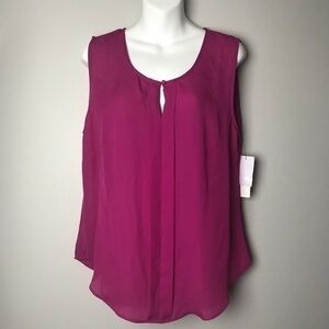Laundry - Fuchsia / Pink Colored Sleeveless Blouse